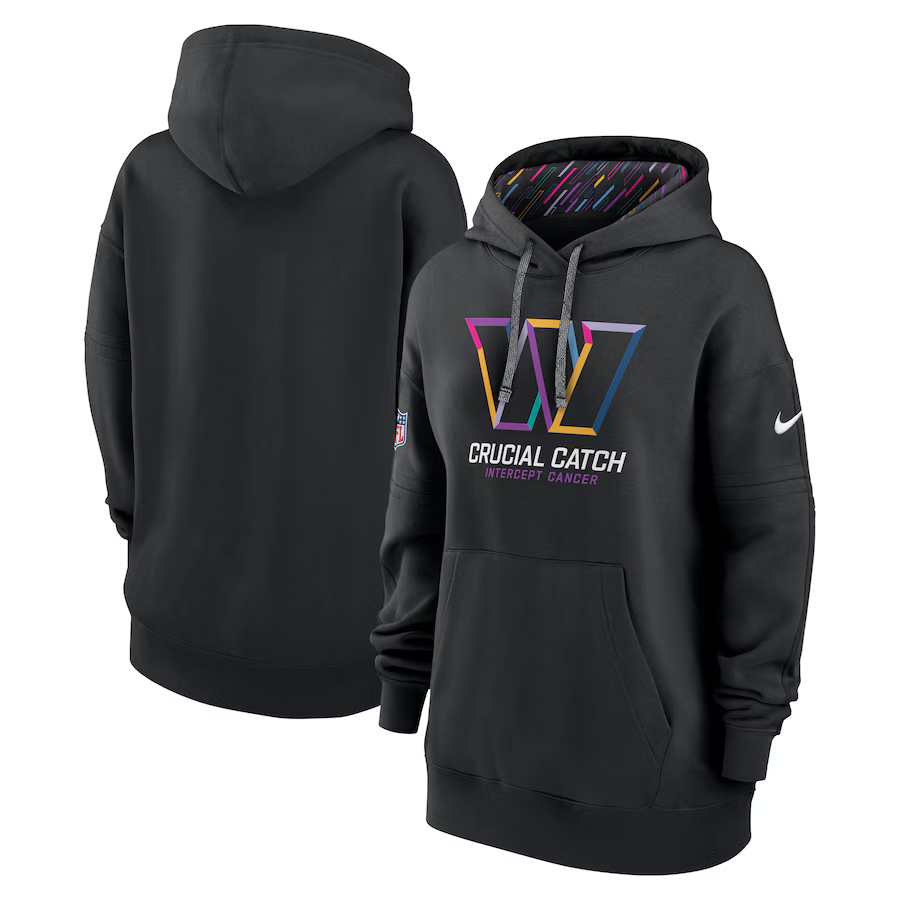 Women Washington Commanders Black 2024 Nike NFL hoodie 2